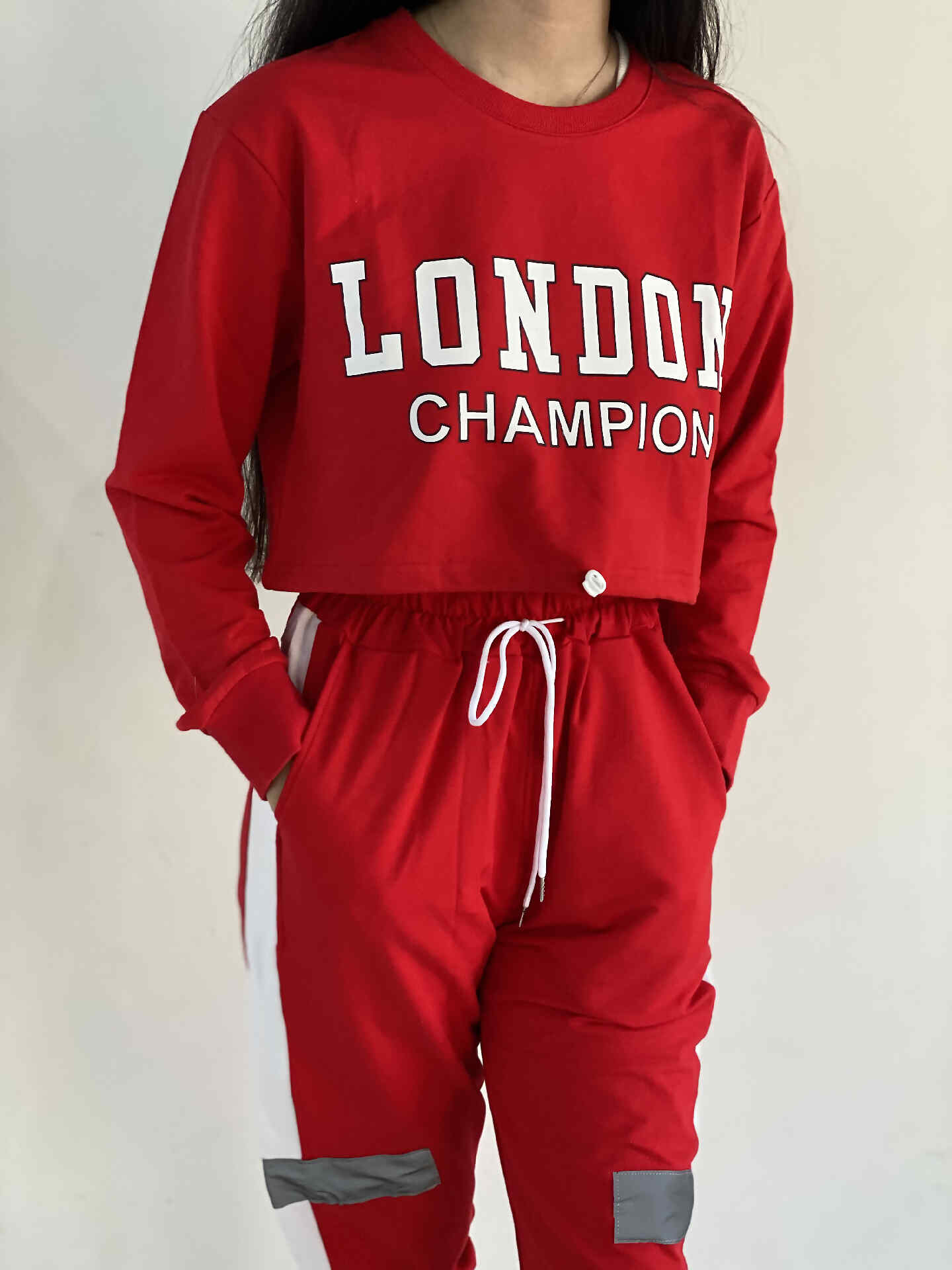 ست کراپ شلوار دورس دخترانه و زنانه وارداتی - تصویر 3