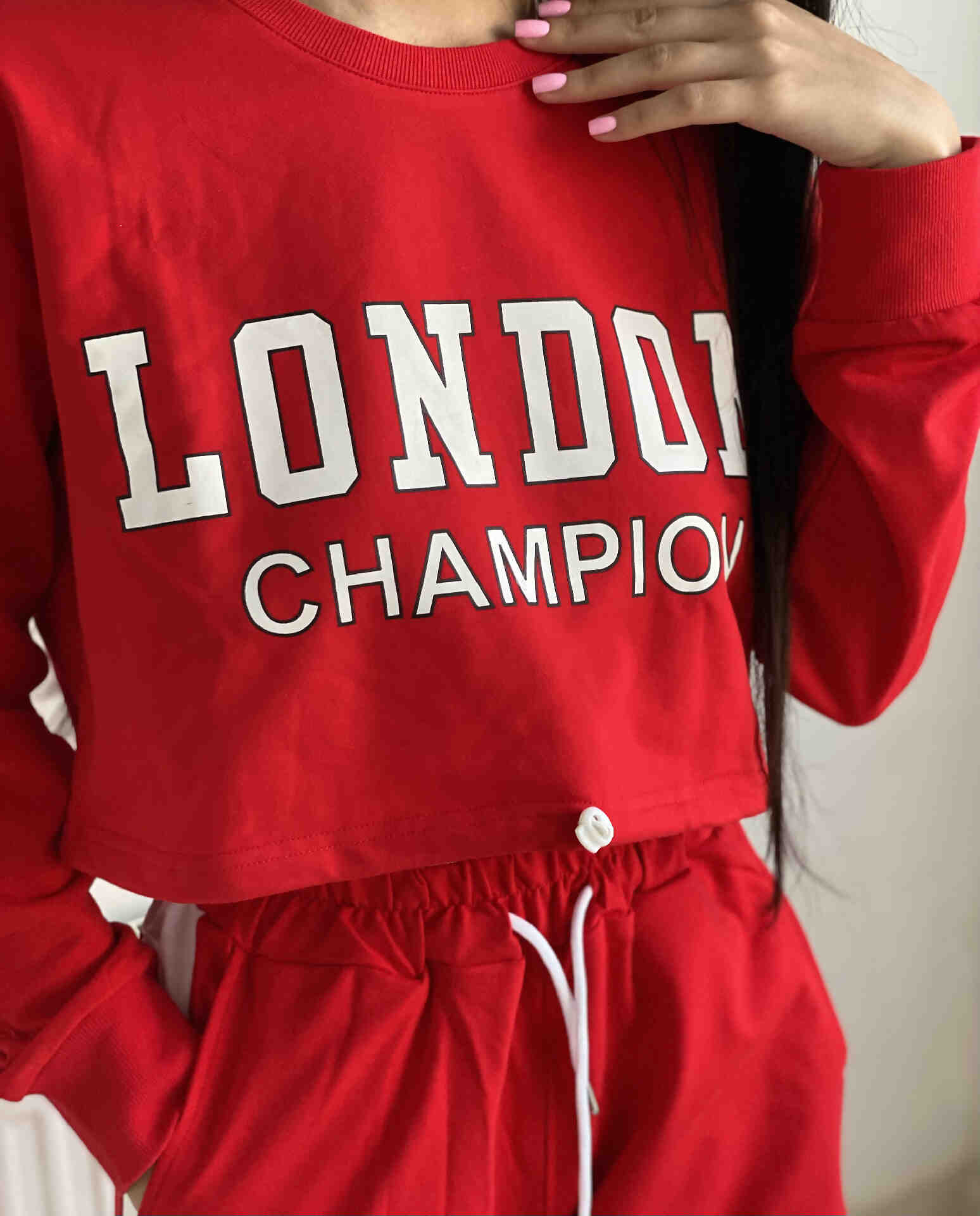 ست کراپ شلوار دورس دخترانه و زنانه وارداتی - تصویر 4