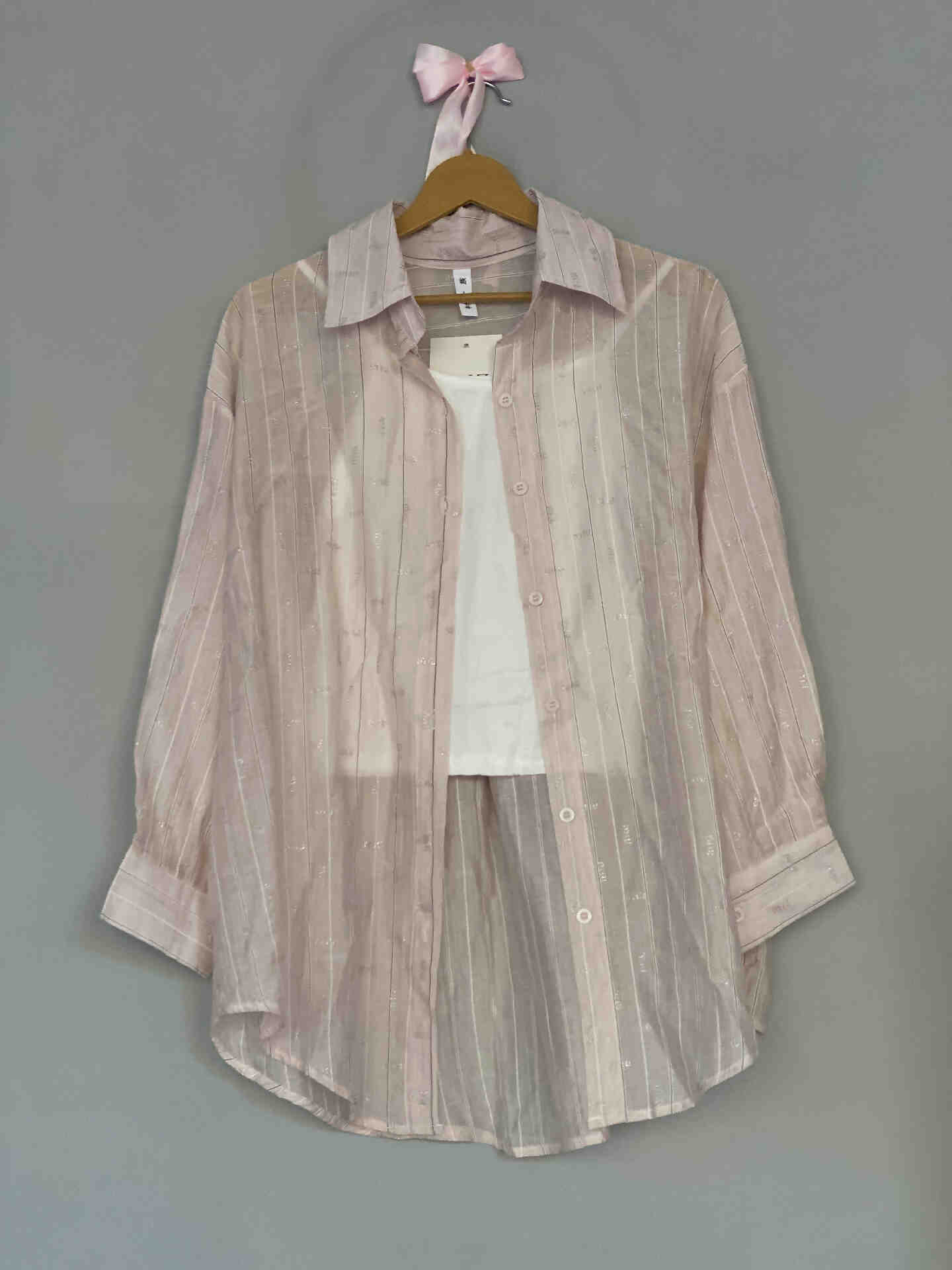 شومیز شیشه ای زنانه وارداتی - تصویر 2