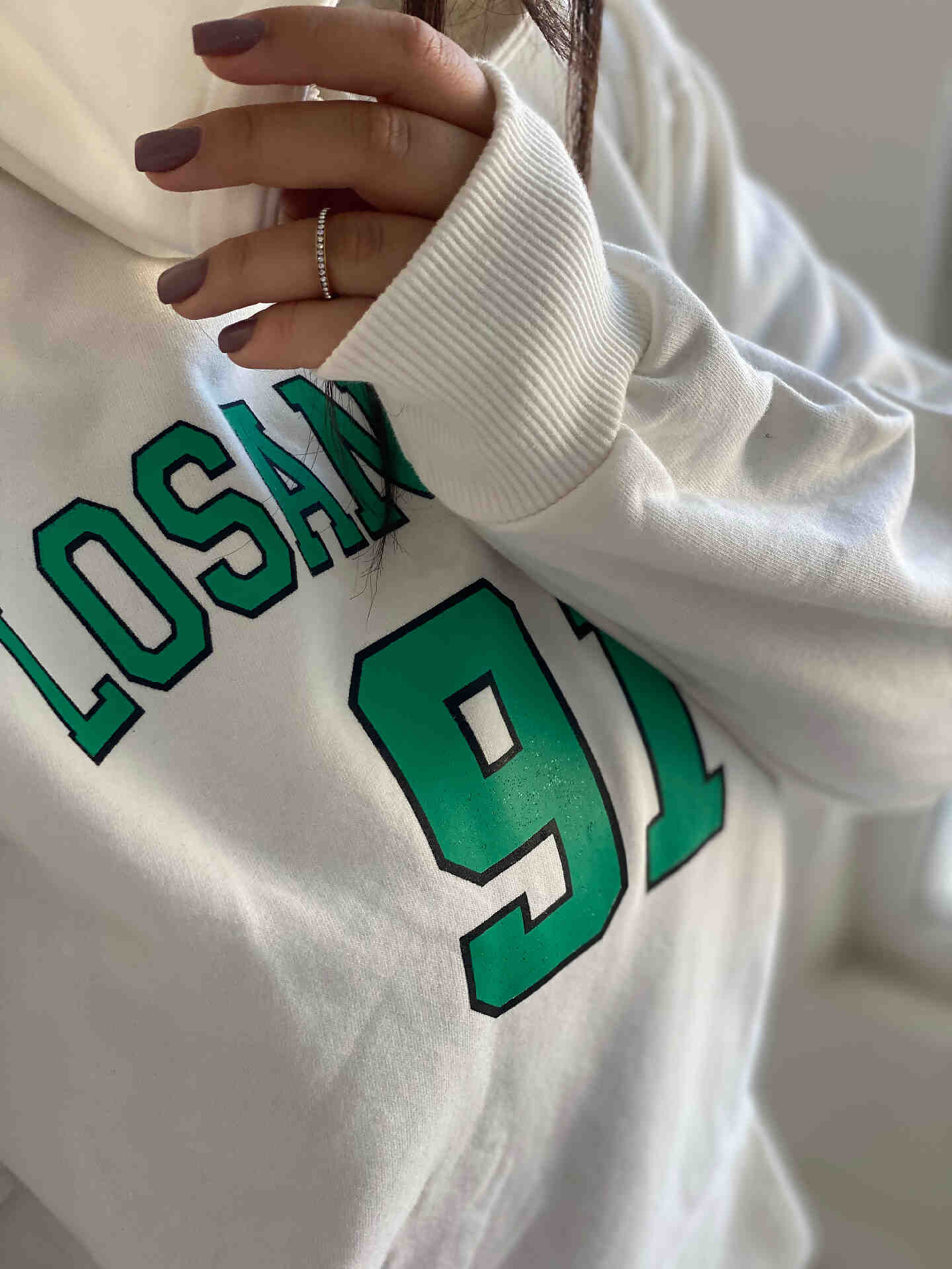 هودی زنانه /مردانه سفید91 - تصویر 3