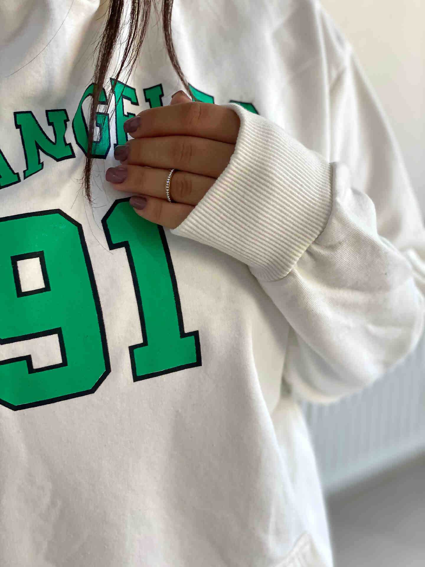 هودی زنانه /مردانه سفید91 - تصویر 5