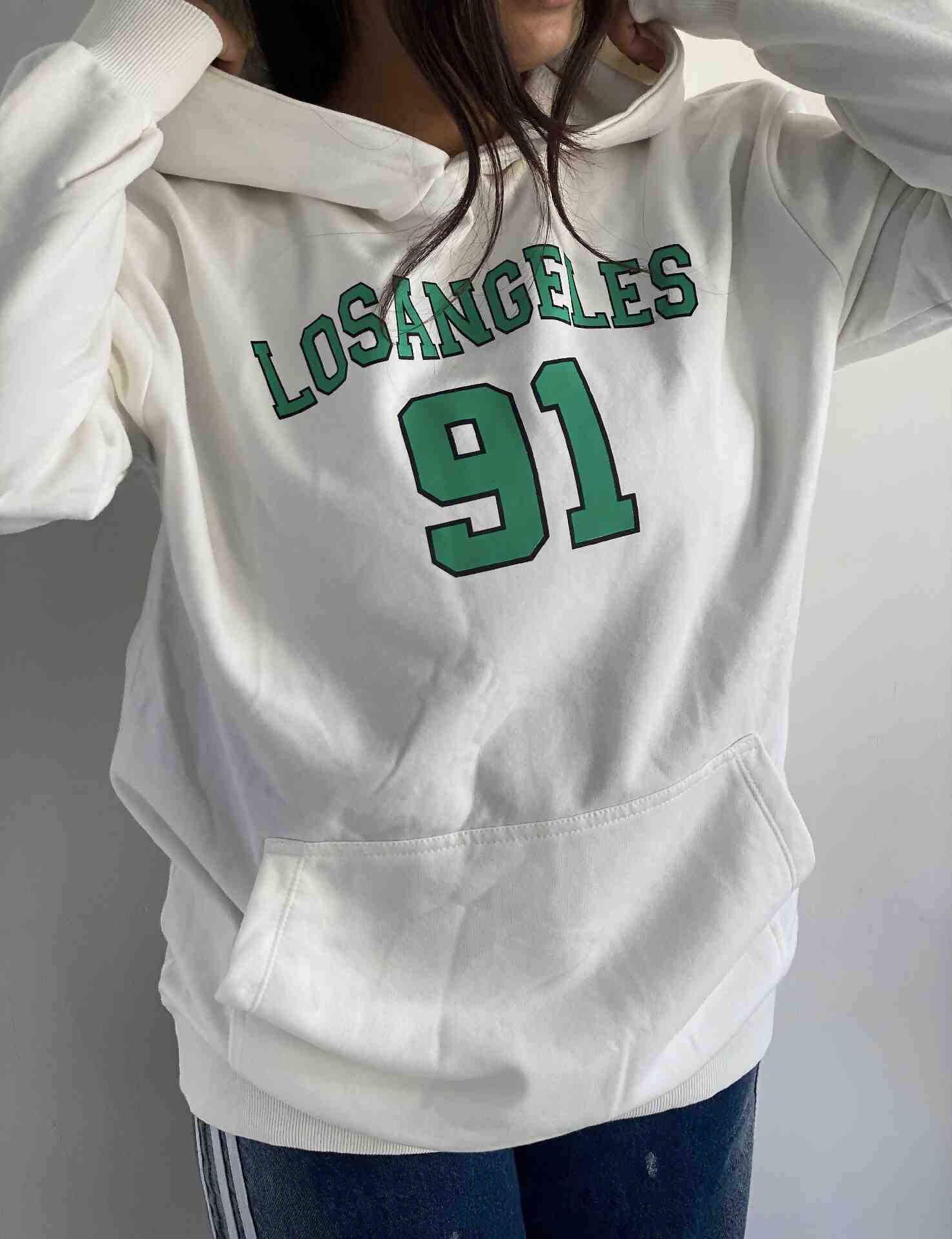 هودی زنانه /مردانه سفید91 - تصویر 6