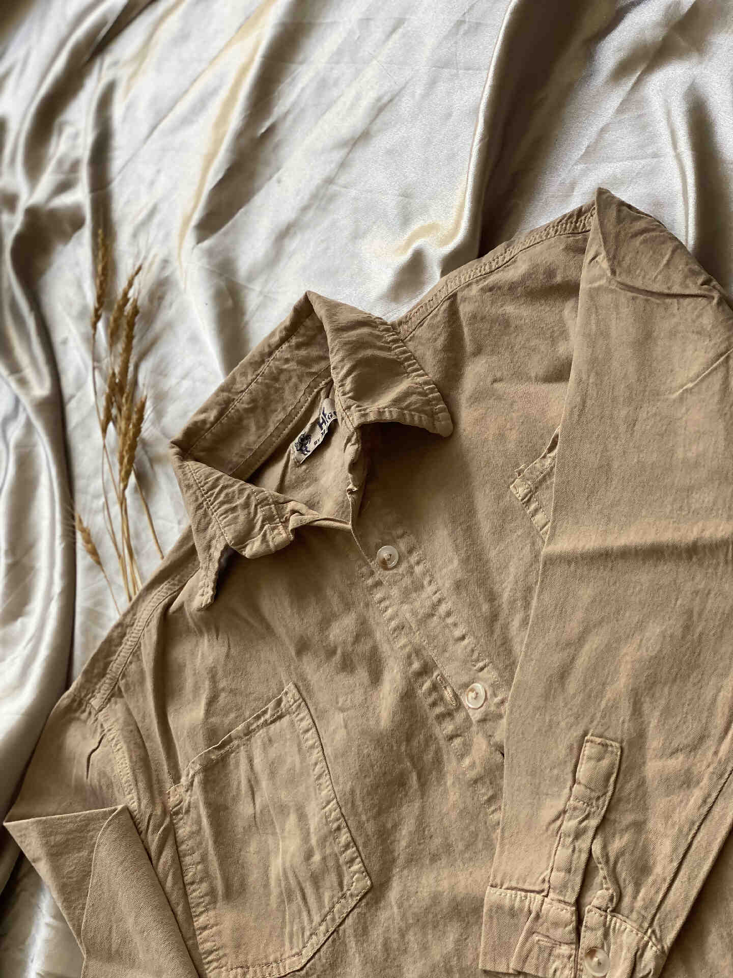 شومیز مانتویی کتان زنانه/دخترانه - تصویر 2