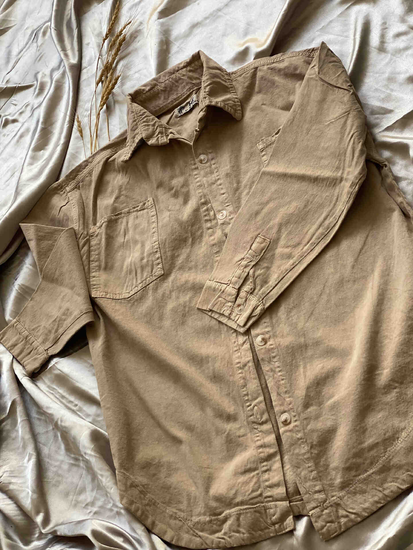 شومیز مانتویی کتان زنانه/دخترانه - تصویر 5