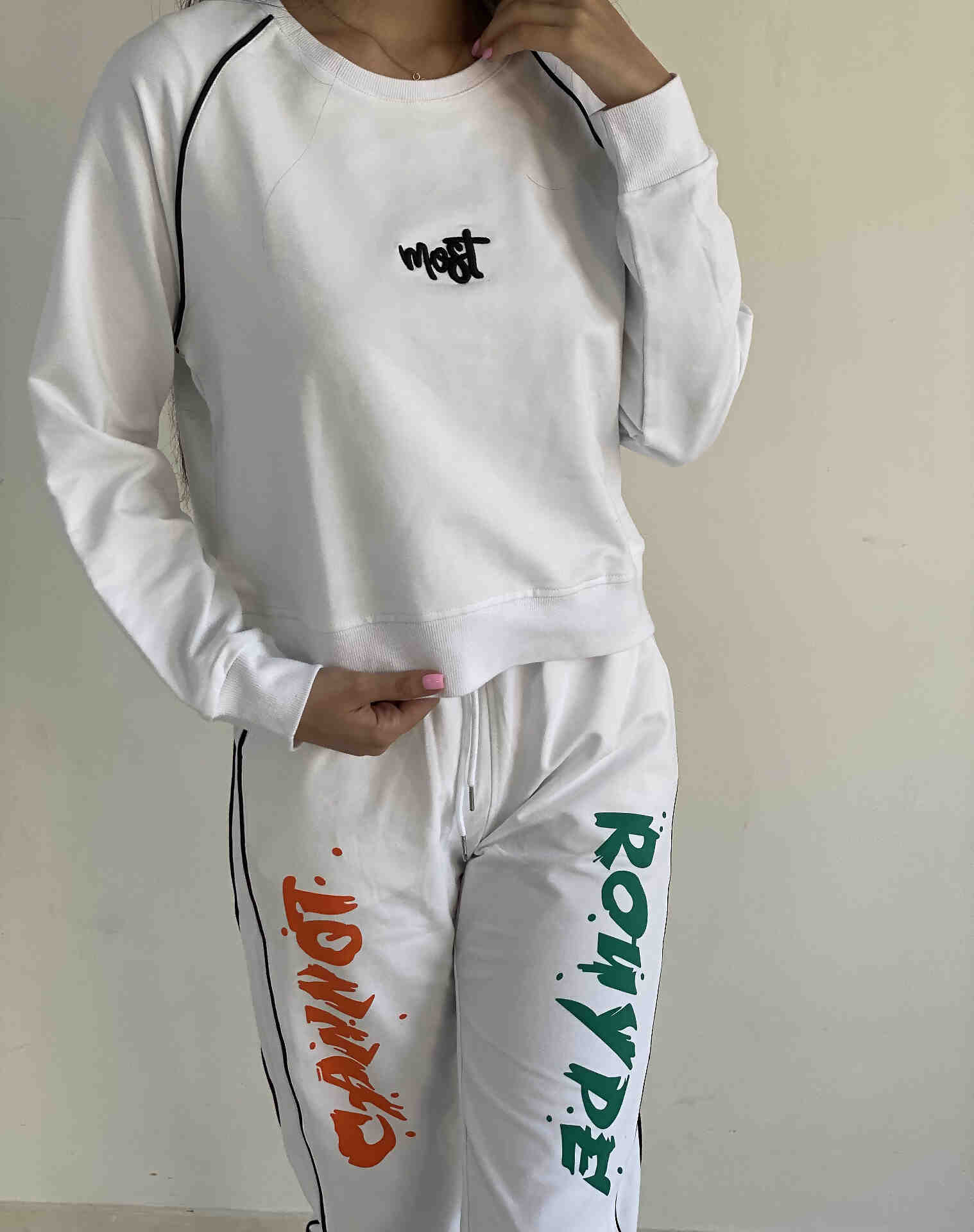 ست دورس شلوار وارداتی زنانه و مردانه - تصویر 5