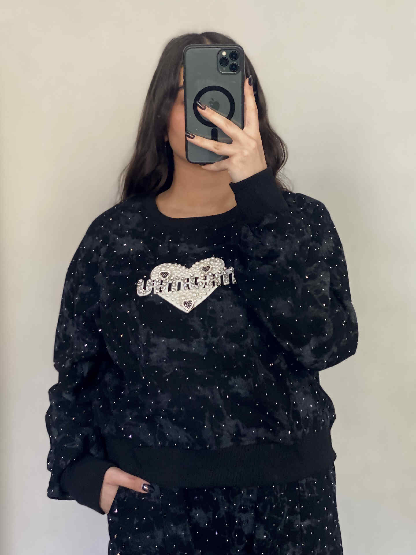 ست دورس و شلوار نگین داردخترانه و زنانه وارداتی - تصویر 10