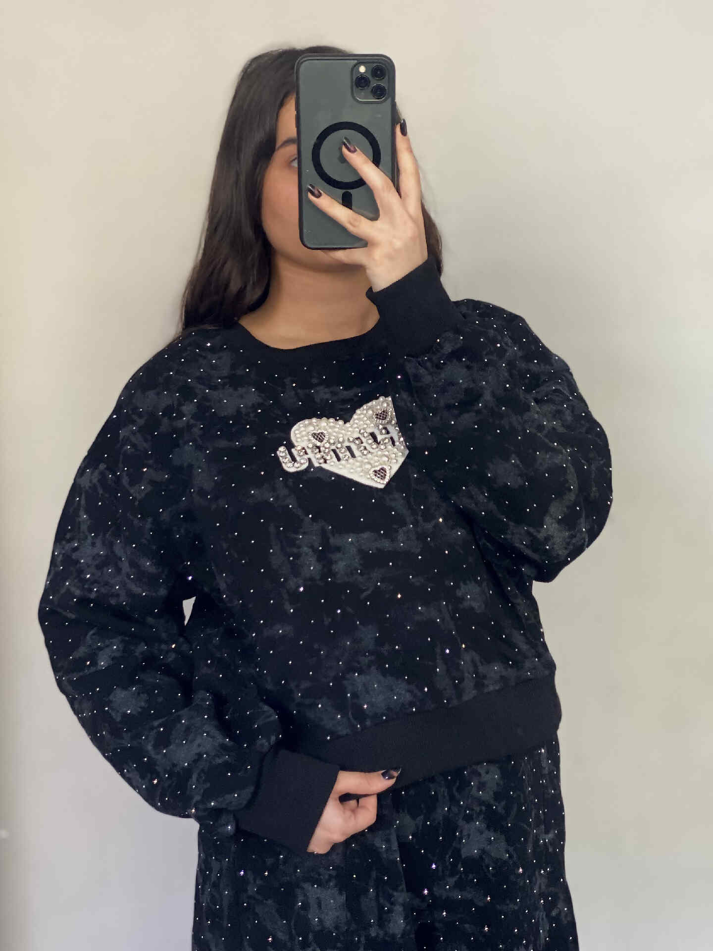 ست دورس و شلوار نگین داردخترانه و زنانه وارداتی - تصویر 11