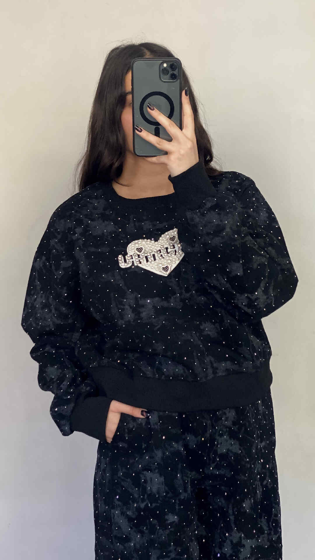 ست دورس و شلوار نگین داردخترانه و زنانه وارداتی - تصویر 13