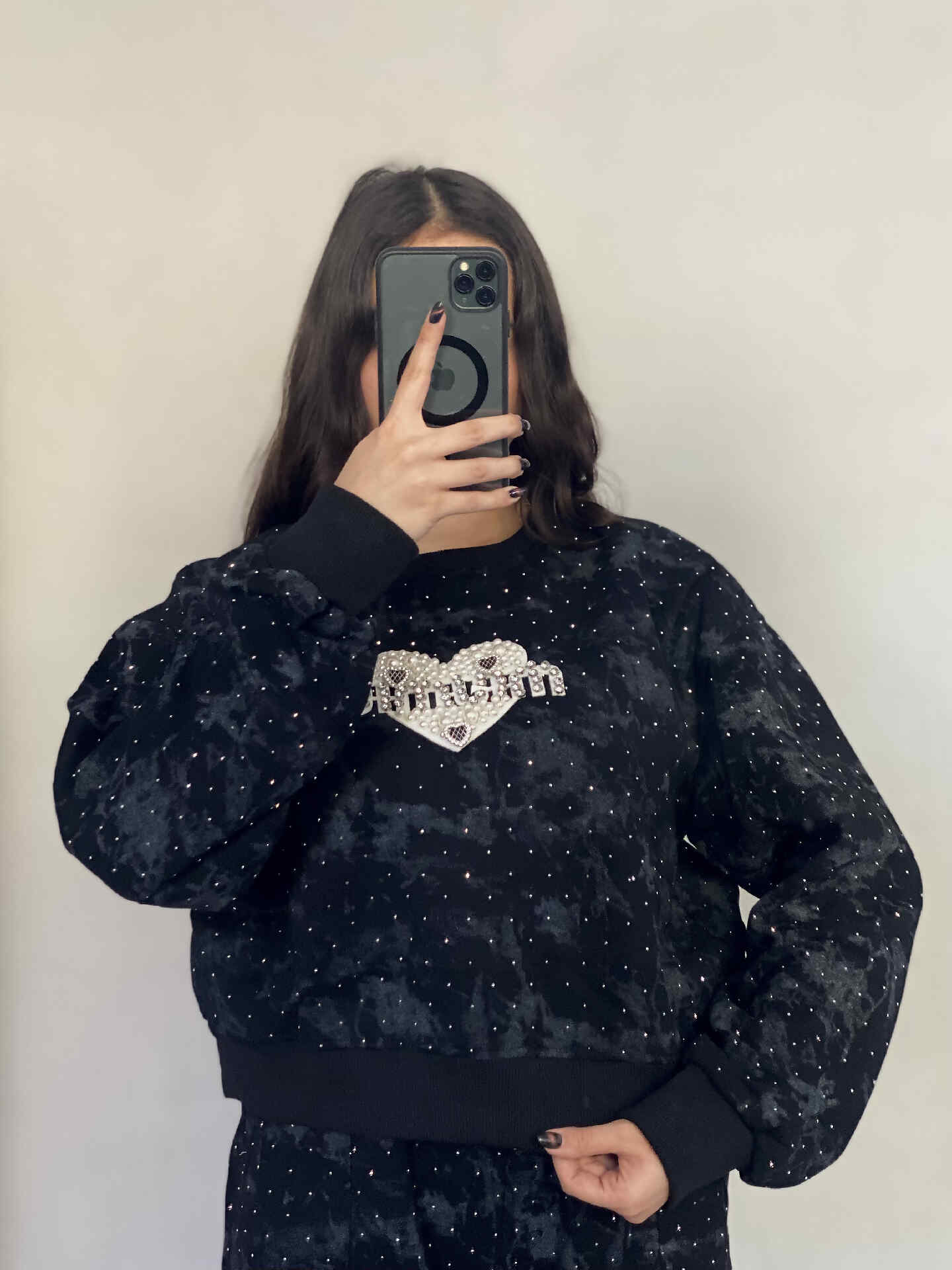 ست دورس و شلوار نگین داردخترانه و زنانه وارداتی - تصویر 14