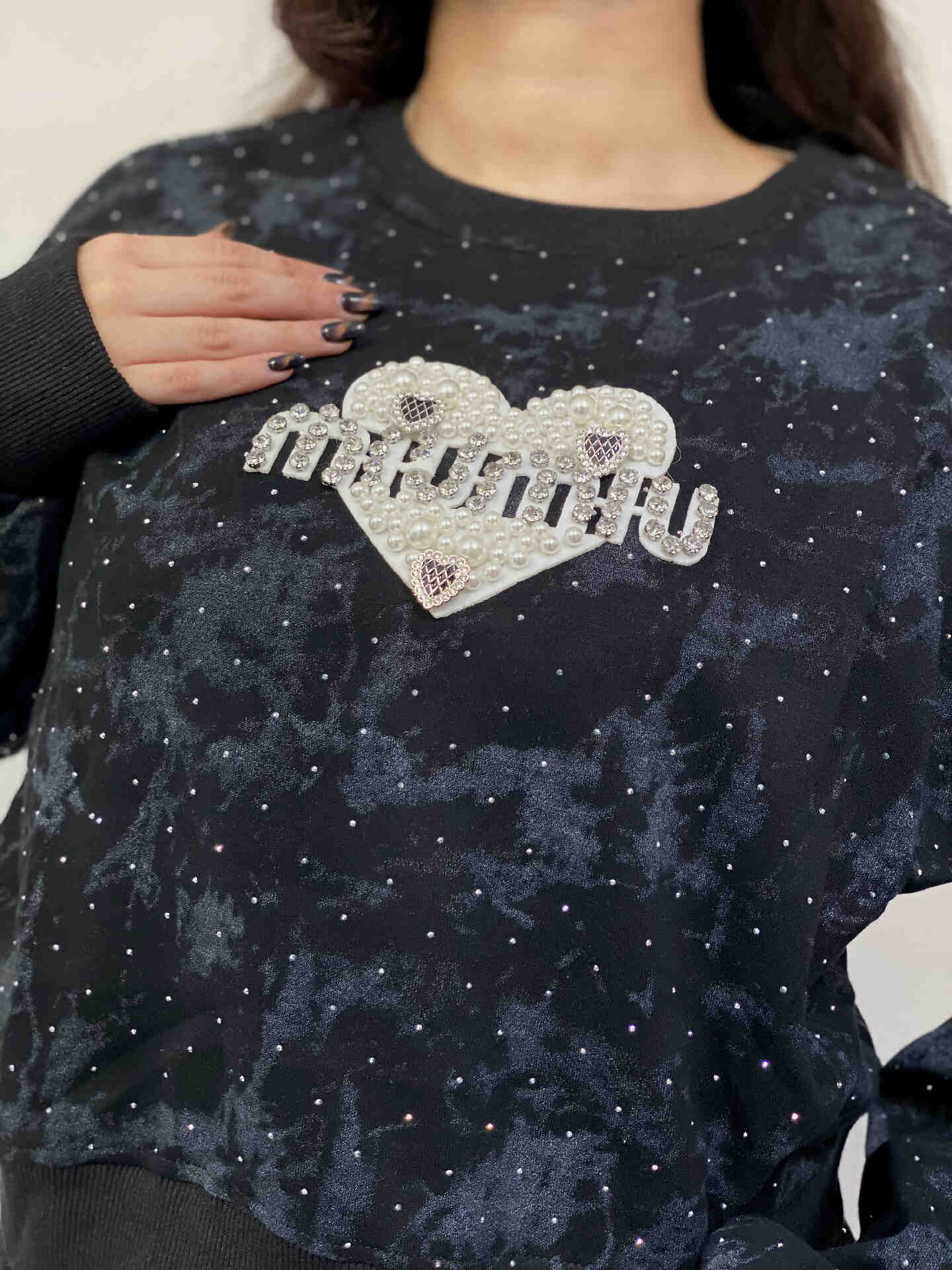 ست دورس و شلوار نگین داردخترانه و زنانه وارداتی - تصویر 15