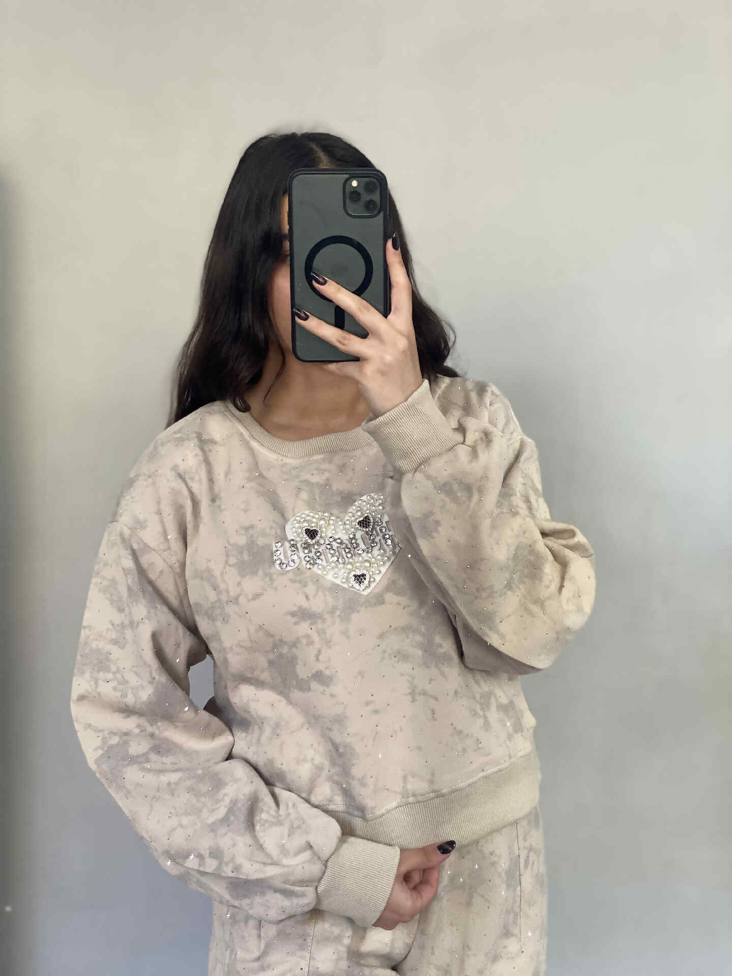 ست دورس و شلوار نگین داردخترانه و زنانه وارداتی - تصویر 16