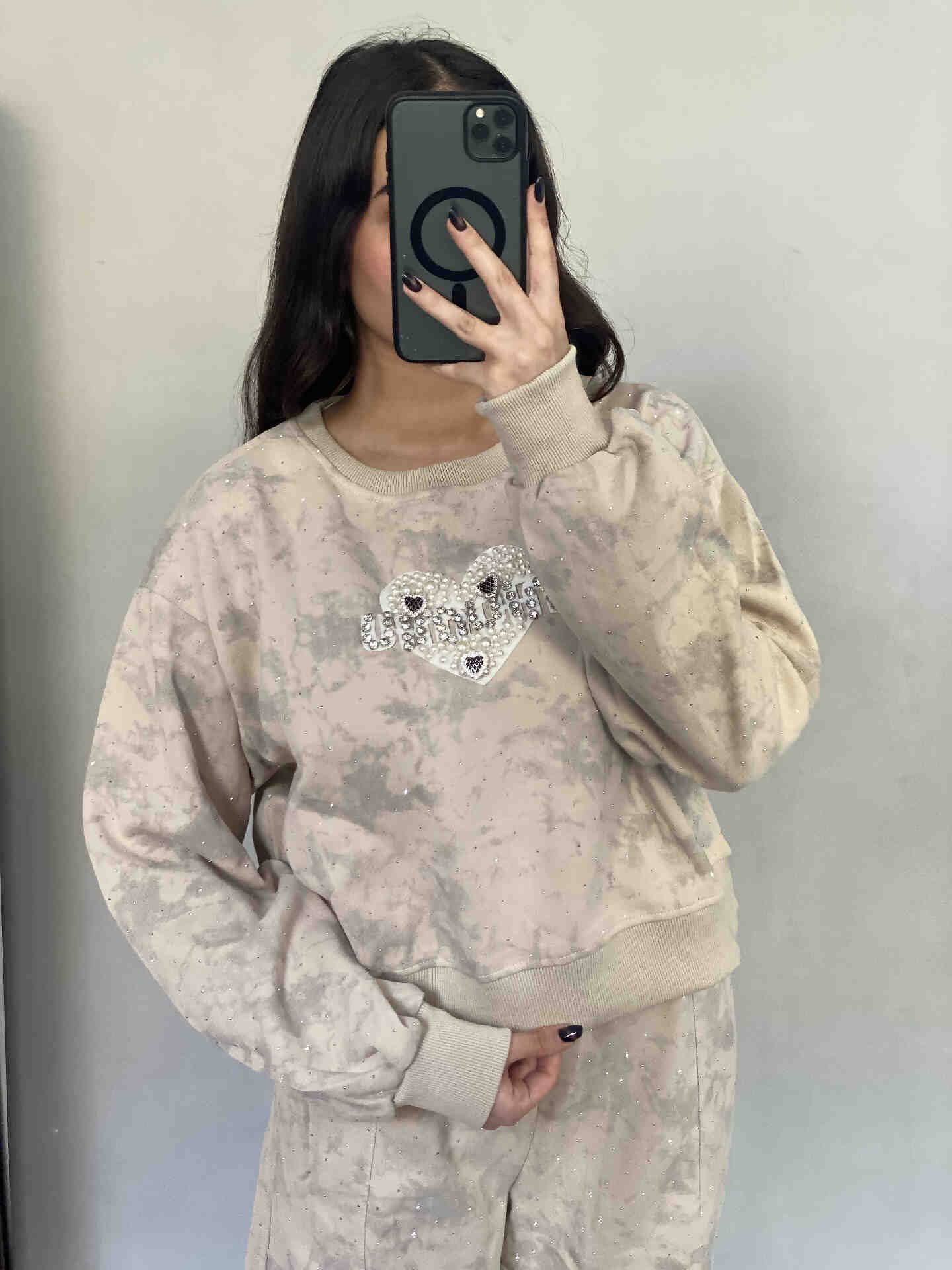 ست دورس و شلوار نگین داردخترانه و زنانه وارداتی - تصویر 25