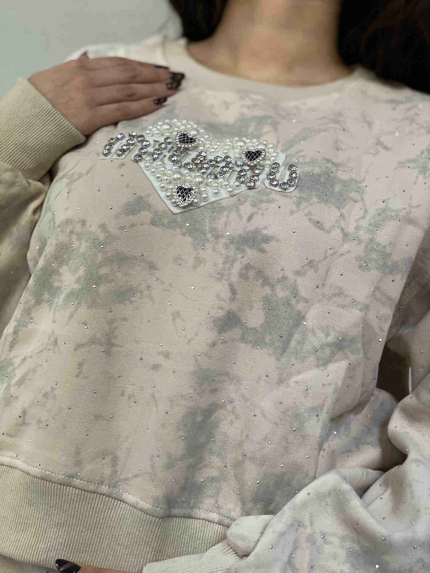 ست دورس و شلوار نگین داردخترانه و زنانه وارداتی - تصویر 20