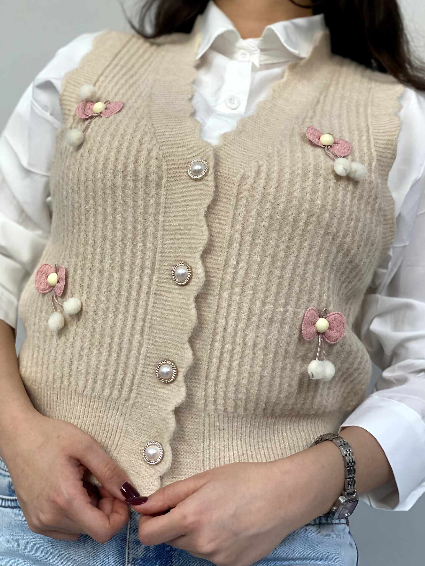 وست بافت و شومیزکتان زنانه/دخترانه - تصویر 3