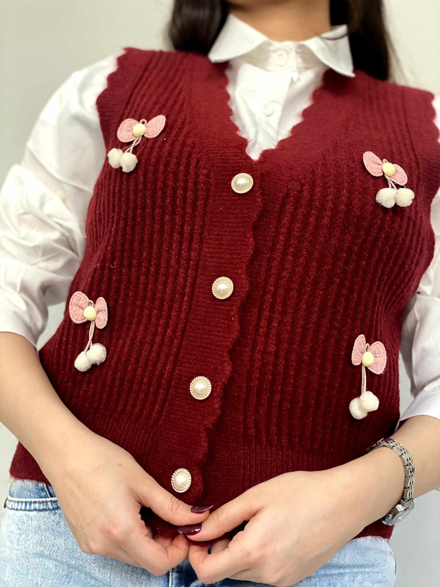 وست بافت و شومیزکتان زنانه/دخترانه - تصویر 8