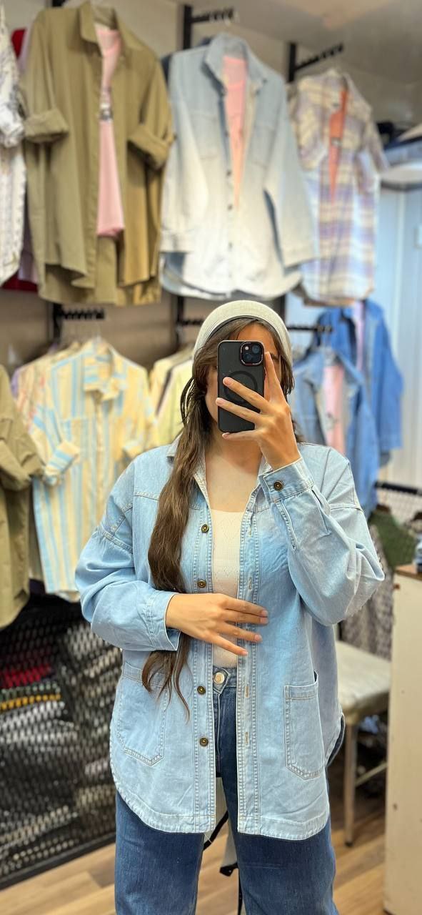 شومیز جین زنانه /دخترانه - تصویر 2